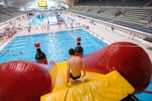 Sydney Olympic Park's Coke slide, featuring two coke bottles, was the subject of complaints.